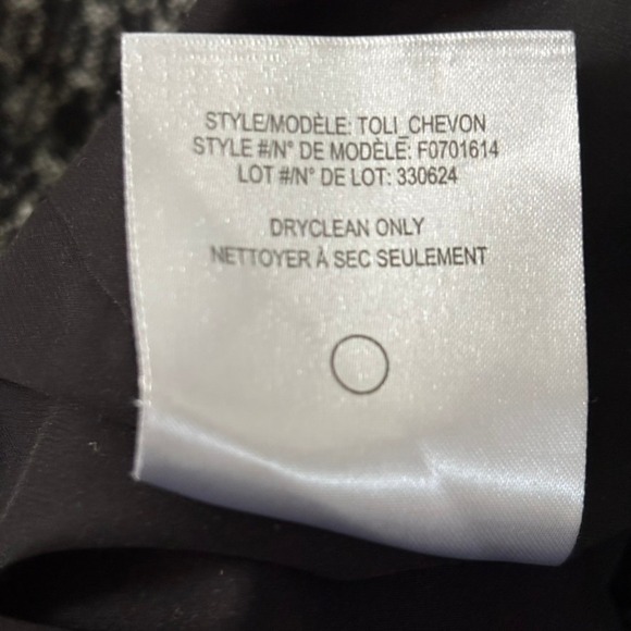 Theory Toli Chevon Dress Sz 4 Black Wool Office Career‎ Casual - Picture 9 of 9